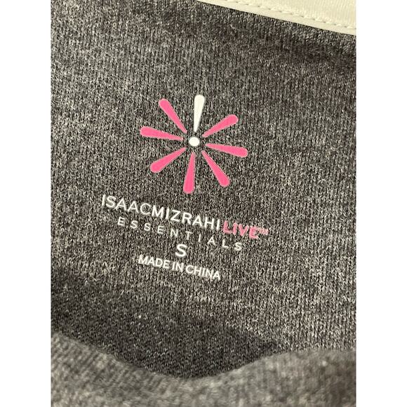 Isaac Mizrahi Live! Essentials 3/4 Sleeve Cotton Knit Dress Charcoal Size Small - Picture 3 of 4